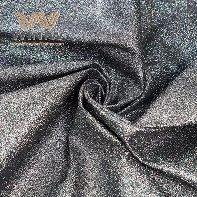 Material de tela de cuero superior de la serie Glitter Series